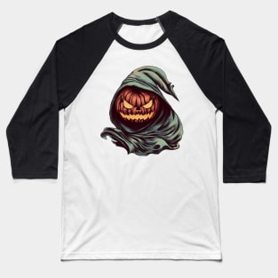 Hooded halloween pumpkin Baseball T-Shirt